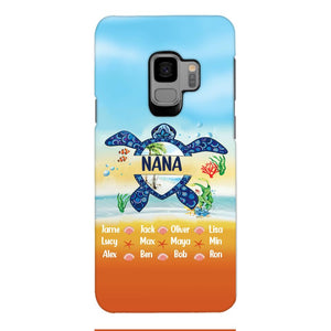 Personalized Nana Kid Turtle Phone Case Printed 3N 0604