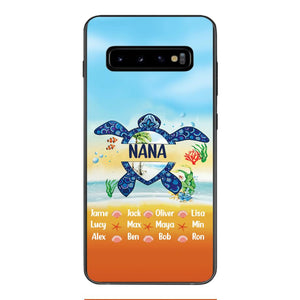 Personalized Nana Kid Turtle Phone Case Printed 3N 0604