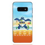 Personalized Nana Kid Turtle Phone Case Printed 3N 0604