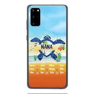 Personalized Nana Kid Turtle Phone Case Printed 3N 0604