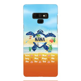 Personalized Nana Kid Turtle Phone Case Printed 3N 0604