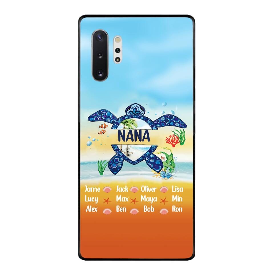 Personalized Nana Kid Turtle Phone Case Printed 3N 0604