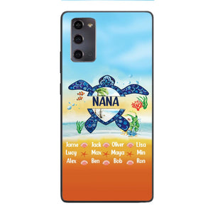 Personalized Nana Kid Turtle Phone Case Printed 3N 0604