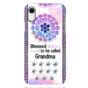 Personalized Grandma Kid Turtle Phone Case Printed V3Q 0704