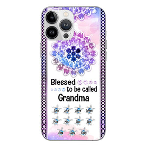 Personalized Grandma Kid Turtle Phone Case Printed V3Q 0704