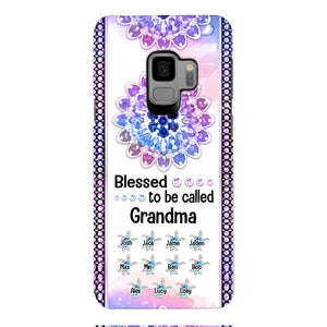 Personalized Grandma Kid Turtle Phone Case Printed V3Q 0704