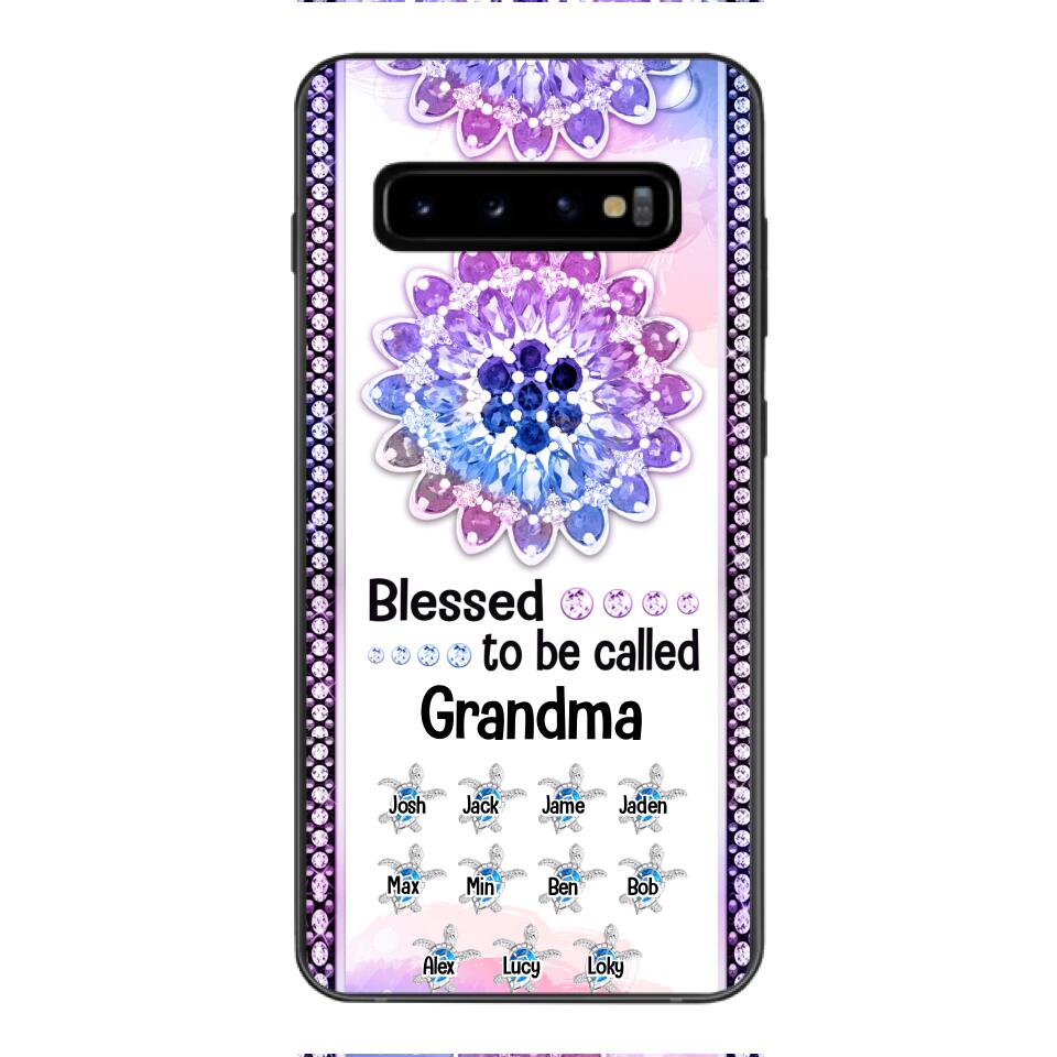 Personalized Grandma Kid Turtle Phone Case Printed V3Q 0704