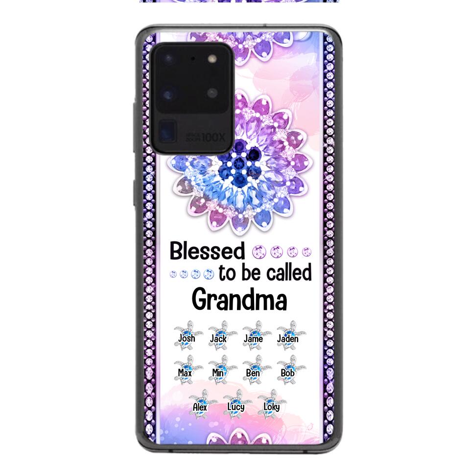 Personalized Grandma Kid Turtle Phone Case Printed V3Q 0704