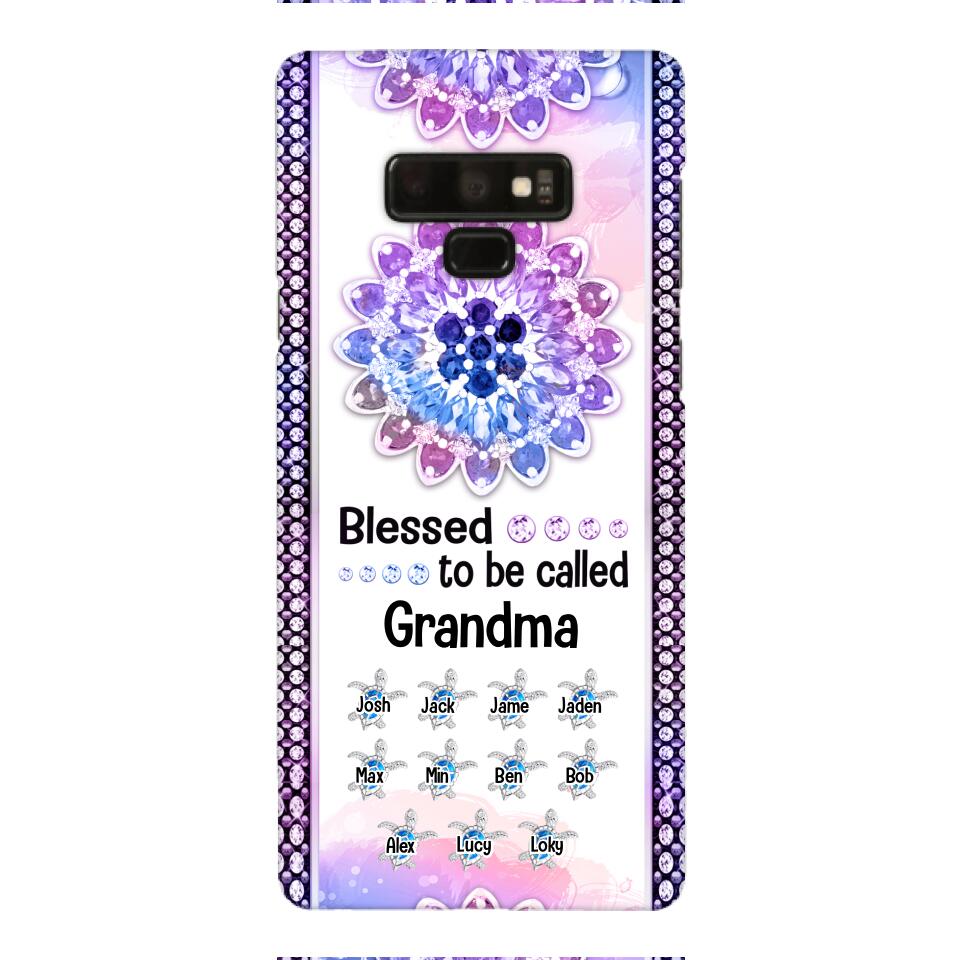 Personalized Grandma Kid Turtle Phone Case Printed V3Q 0704