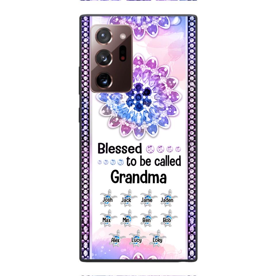 Personalized Grandma Kid Turtle Phone Case Printed V3Q 0704