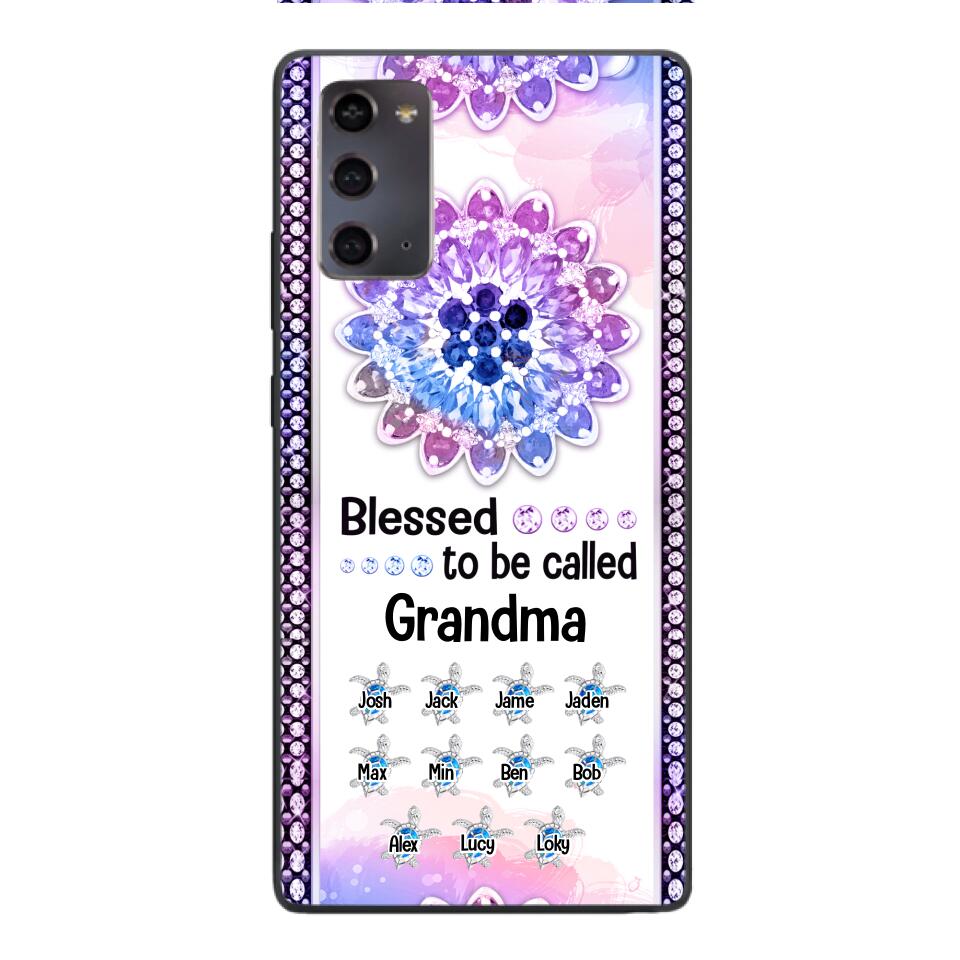 Personalized Grandma Kid Turtle Phone Case Printed V3Q 0704