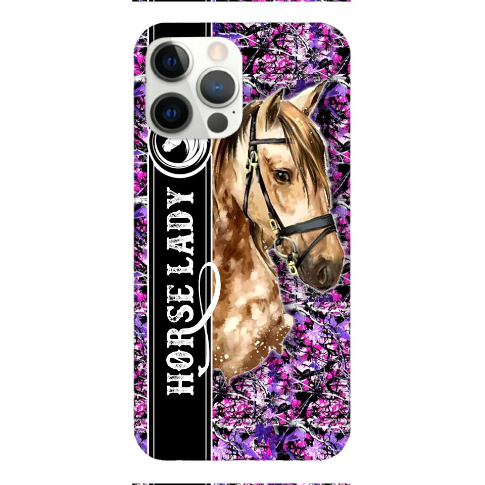 PERSONALIZED HORSE LADY PHONECASE QTTQ0704