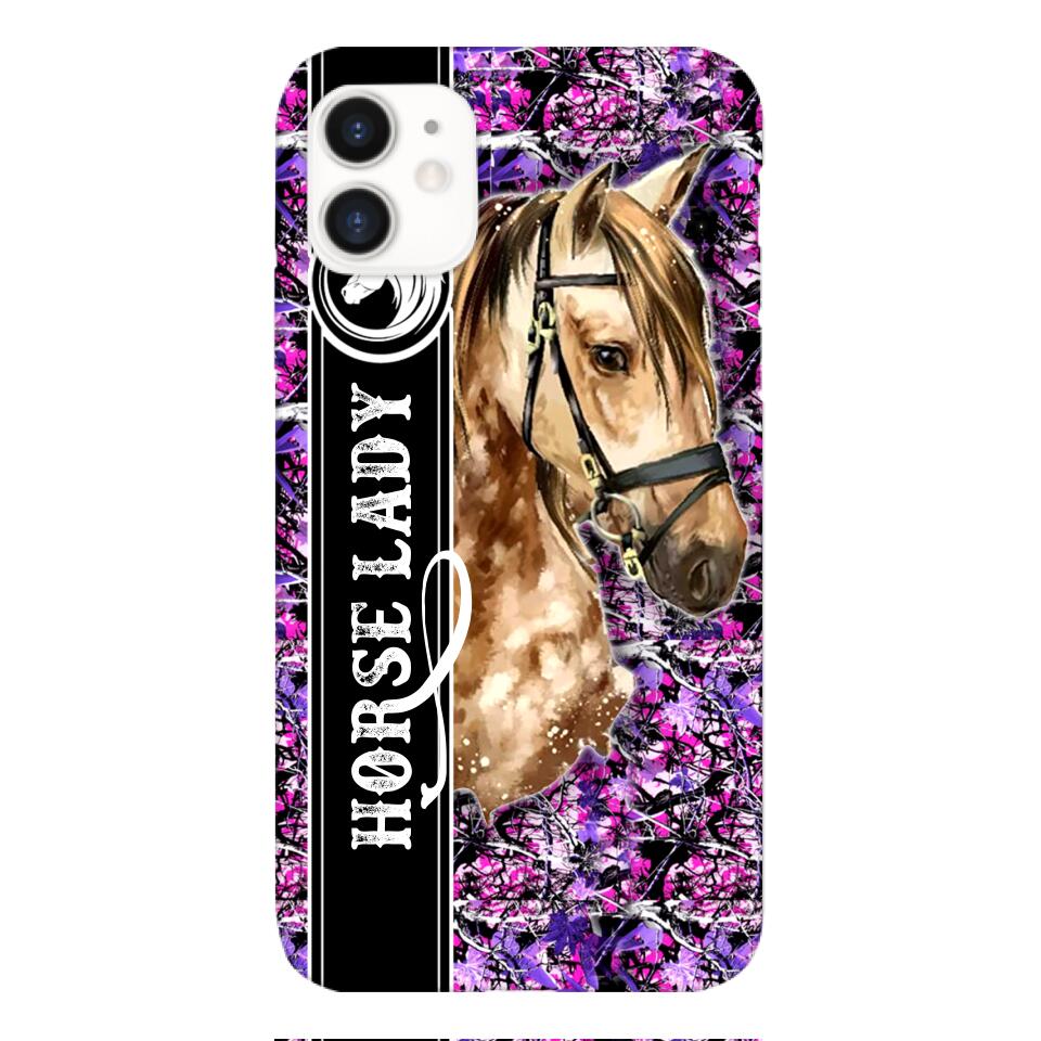 PERSONALIZED HORSE LADY PHONECASE QTTQ0704