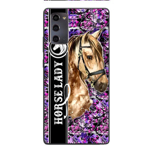 PERSONALIZED HORSE LADY PHONECASE QTTQ0704