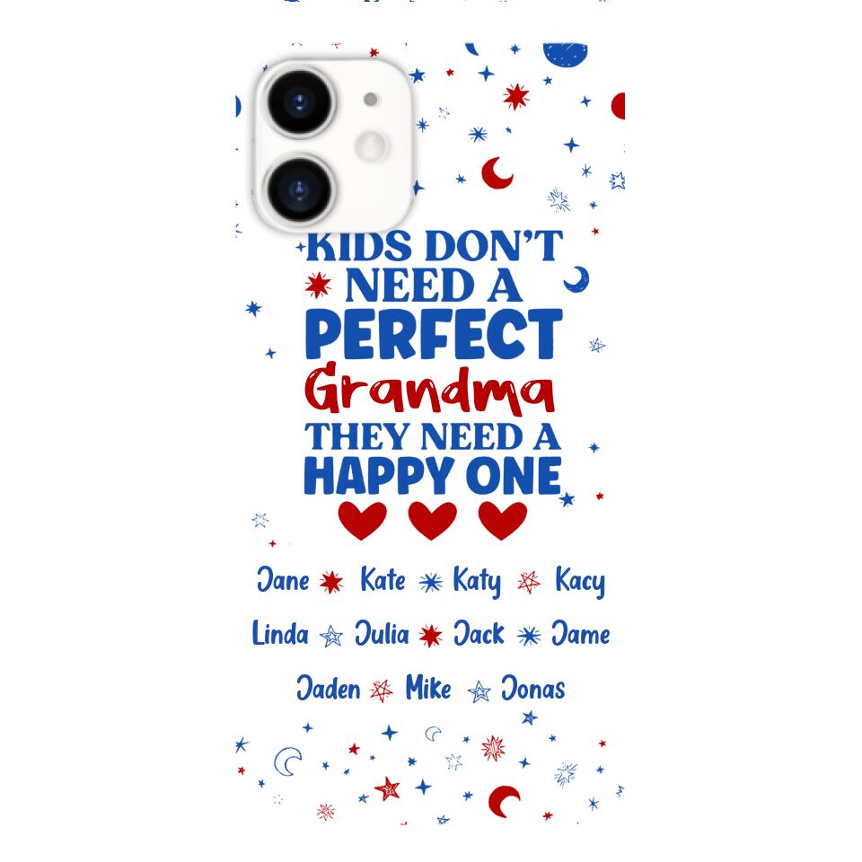 Personalized Grandma Kid Phone Case Printed 3T 0704