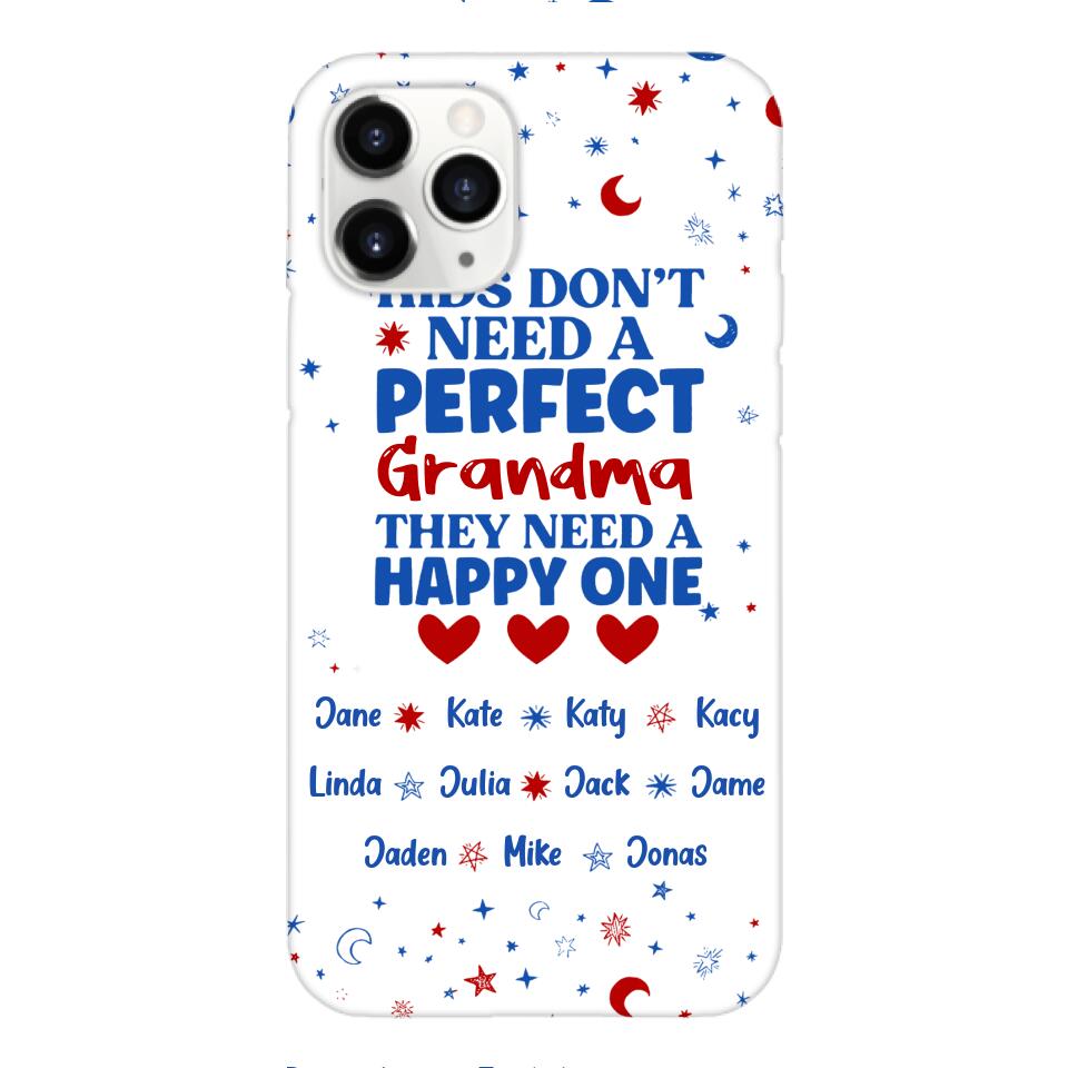 Personalized Grandma Kid Phone Case Printed 3T 0704