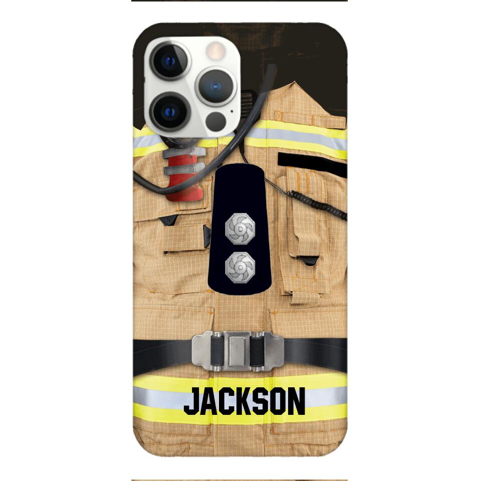 DH Personalized British Firefighter Phone Case Printed DT074