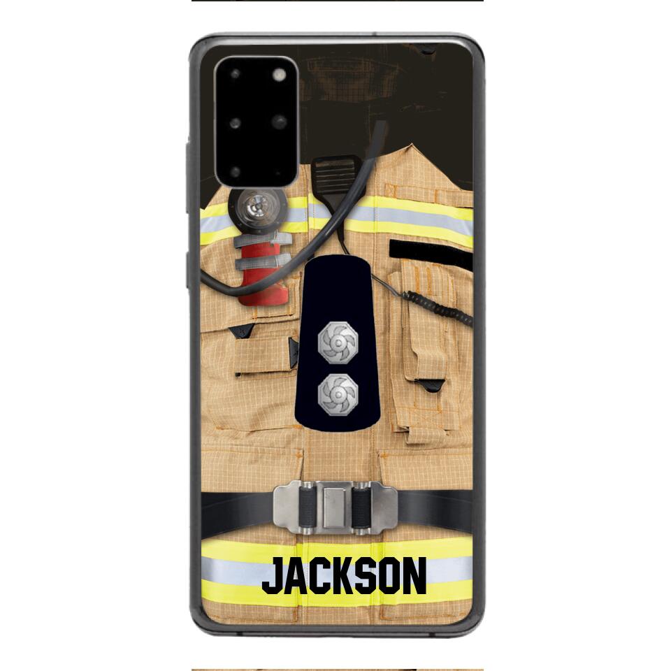 DH Personalized British Firefighter Phone Case Printed DT074