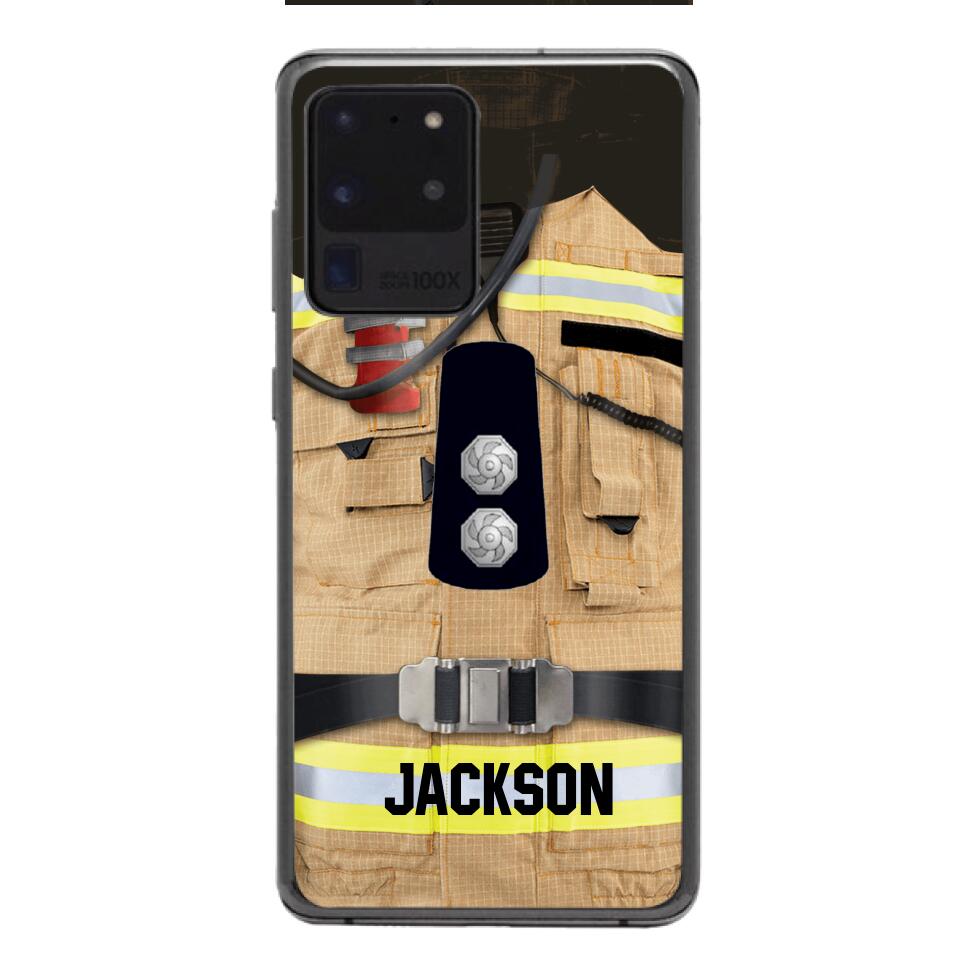 DH Personalized British Firefighter Phone Case Printed DT074