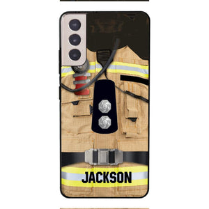 DH Personalized British Firefighter Phone Case Printed DT074