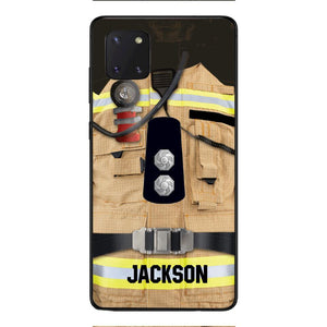 DH Personalized British Firefighter Phone Case Printed DT074