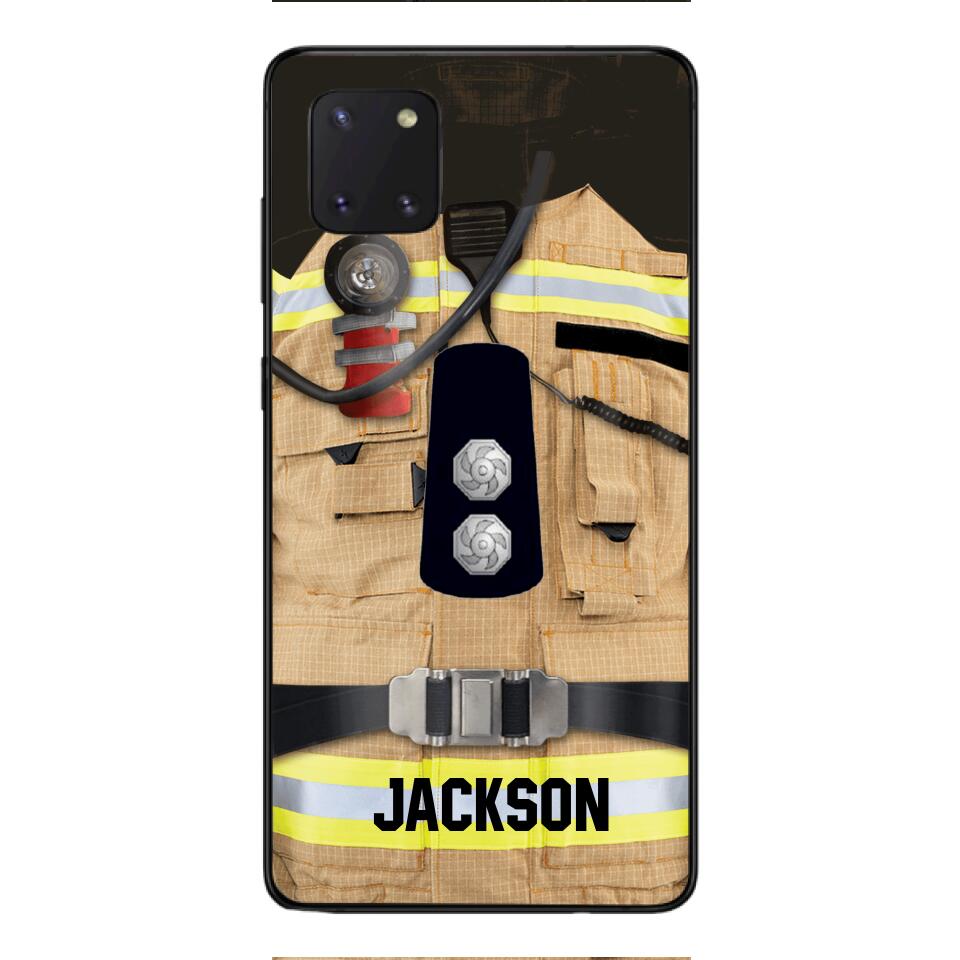 DH Personalized British Firefighter Phone Case Printed DT074