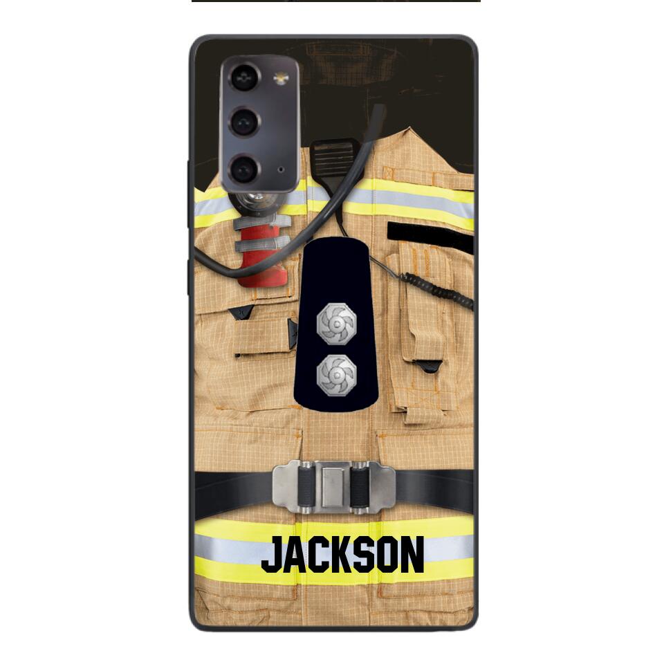 DH Personalized British Firefighter Phone Case Printed DT074