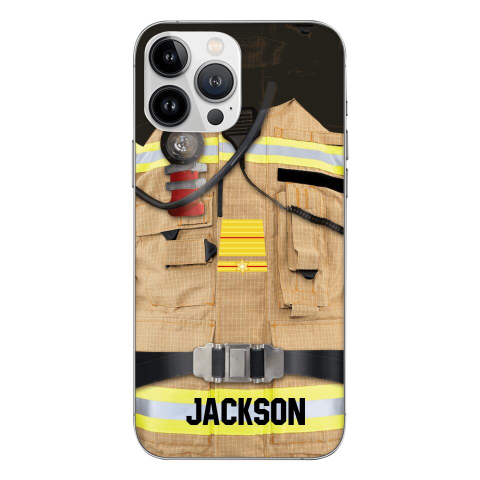 DH Personalized Netherland Firefighter Phone Case Printed DT074