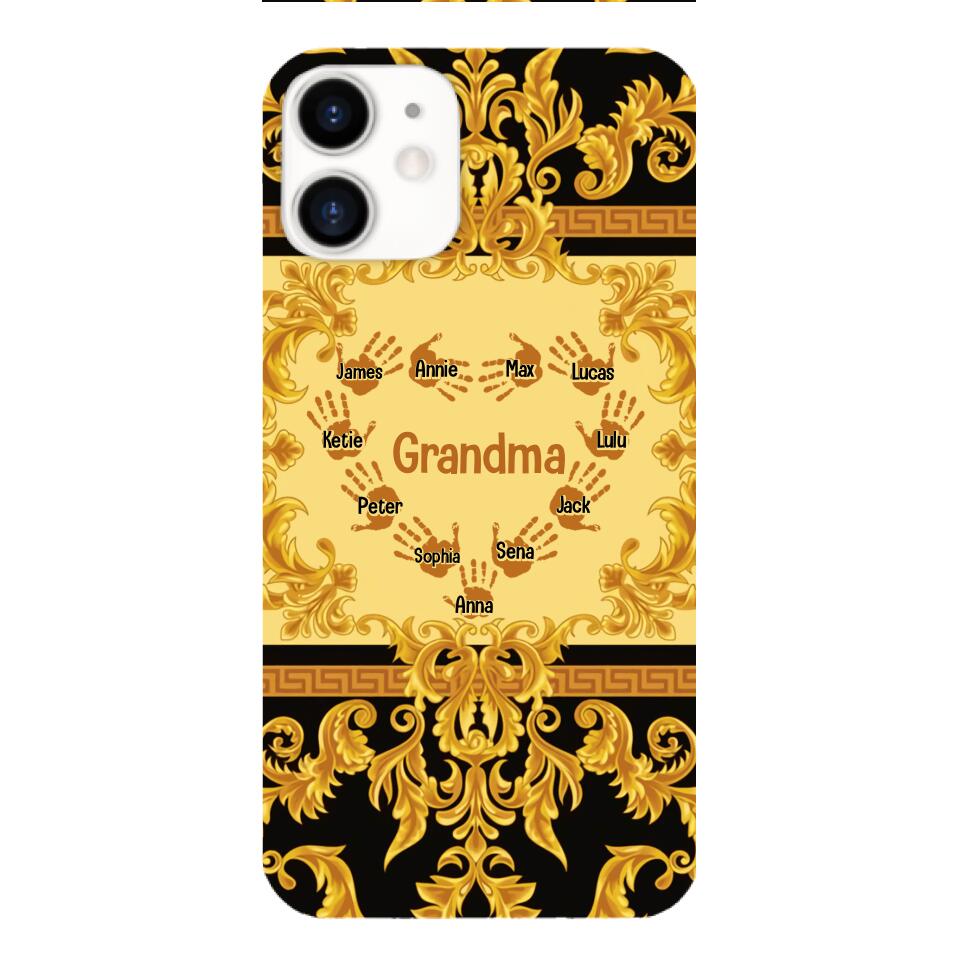 Personalized Grandma Kid Phone Case Printed 22APR-HQ07