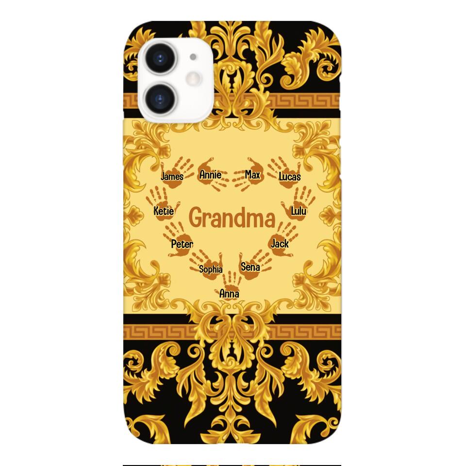 Personalized Grandma Kid Phone Case Printed 22APR-HQ07