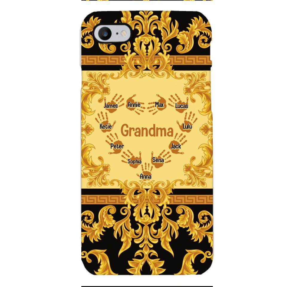 Personalized Grandma Kid Phone Case Printed 22APR-HQ07