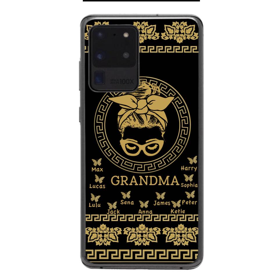 Personalized Grandma Kid Phone Case Printed 22APR-Hc07