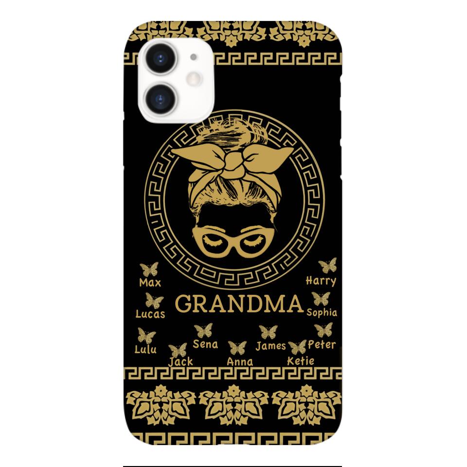 Personalized Grandma Kid Phone Case Printed 22APR-Hc07