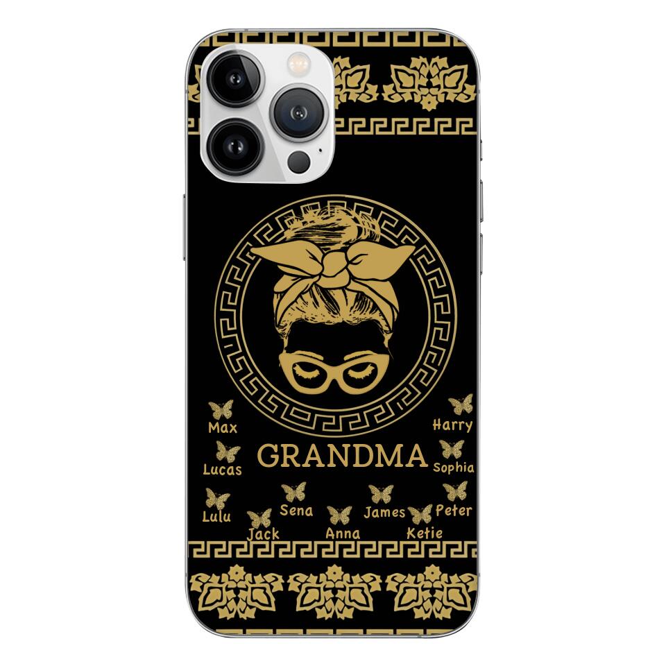 Personalized Grandma Kid Phone Case Printed 22APR-Hc07