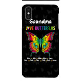 Personalized Grandma Kid Butterflys Phone Case Printed 3N 0804