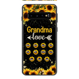 Personalized Grandma Kid Sunflower Phone Case Printed V3Q 0804