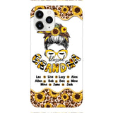 Personalized Grandma Kid Sunflower Phone Case Printed T3Q 0804