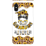 Personalized Grandma Kid Sunflower Phone Case Printed T3Q 0804