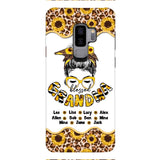 Personalized Grandma Kid Sunflower Phone Case Printed T3Q 0804