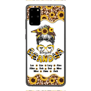 Personalized Grandma Kid Sunflower Phone Case Printed T3Q 0804