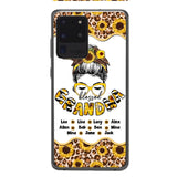 Personalized Grandma Kid Sunflower Phone Case Printed T3Q 0804