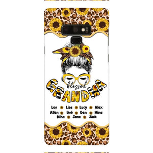 Personalized Grandma Kid Sunflower Phone Case Printed T3Q 0804