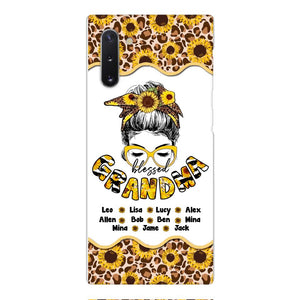 Personalized Grandma Kid Sunflower Phone Case Printed T3Q 0804