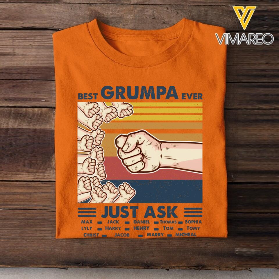 Personalized Best Grumpa Daddy Grumpy Grandma Mommy Ever Father's day gift