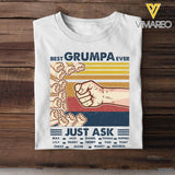 Personalized Best Grumpa Daddy Grumpy Grandma Mommy Ever Father's day gift