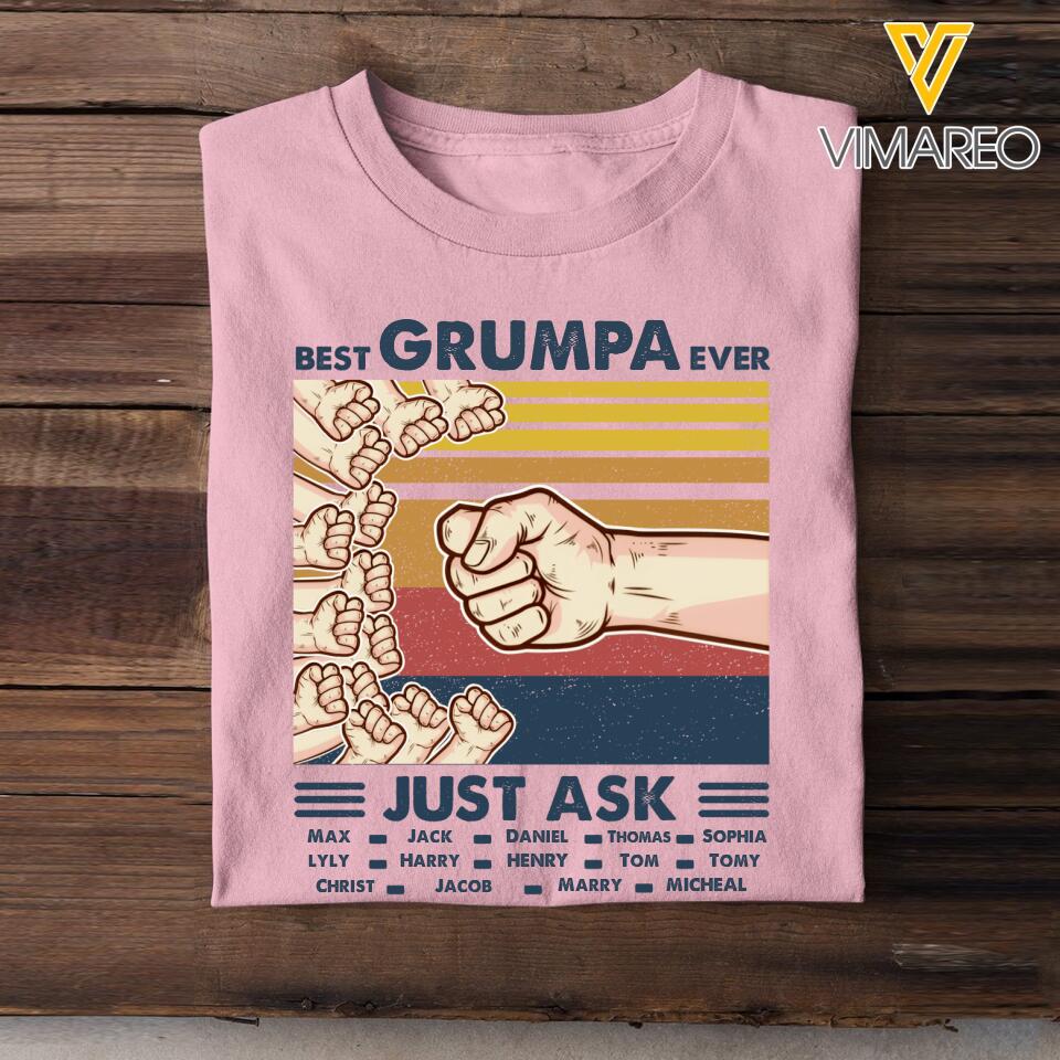 Personalized Best Grumpa Daddy Grumpy Grandma Mommy Ever Father's day gift