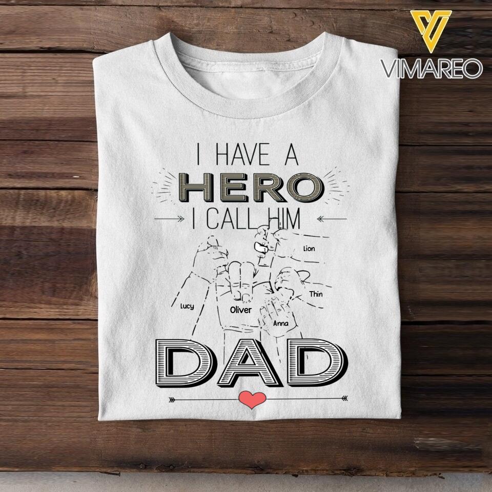 PERSONALIZED HERO DAD TSHIRT 3N 1204