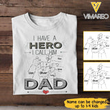 PERSONALIZED HERO DAD TSHIRT 3N 1204