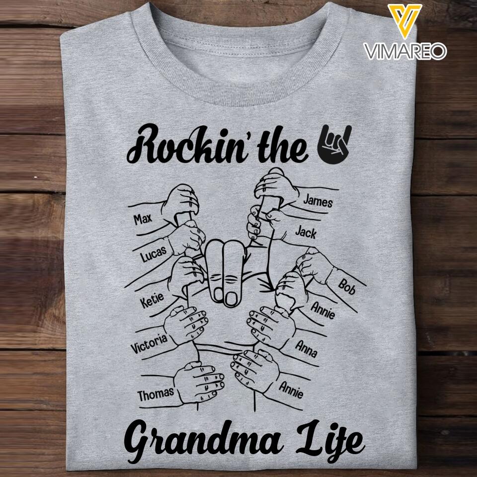 Personalized Grandma Kid Tshirt Printed 22APR-HQ12