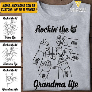 Personalized Grandma Kid Tshirt Printed 22APR-HQ12